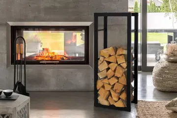 Leñero interior rectangular acero revestido - ml-design
