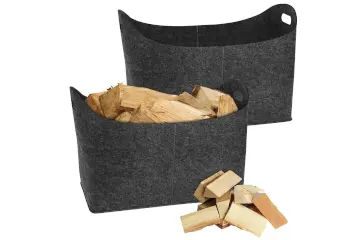 Sacos de leña - dos bolsas de fieltro