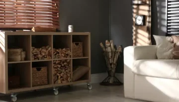 Ideas para guardar la leña en casa